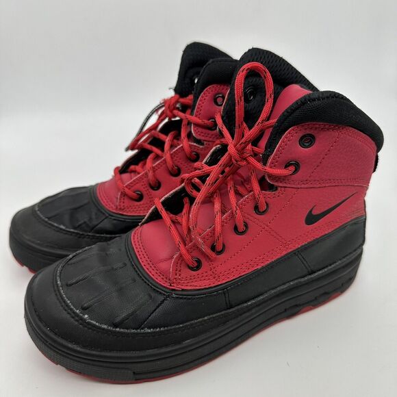 Nike ACG Woodside 2 High boy's Kids Red & Black Boots 524872-601 SIZE 4.5Y - Picture 6 of 8